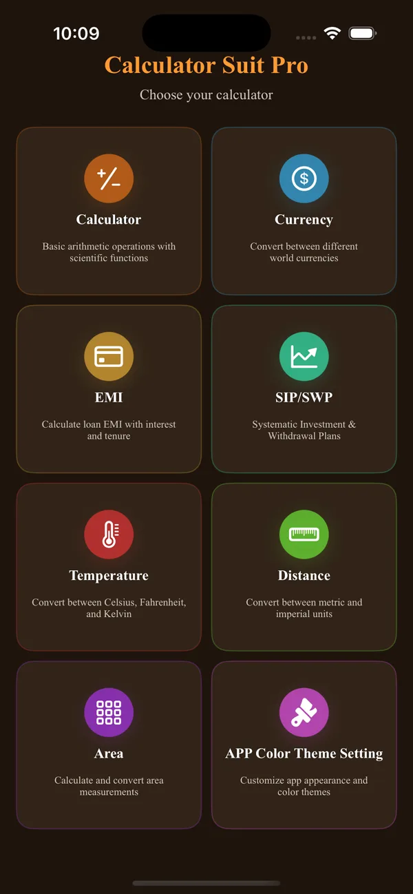 Calculator Suite: EMI & Forex dashboard