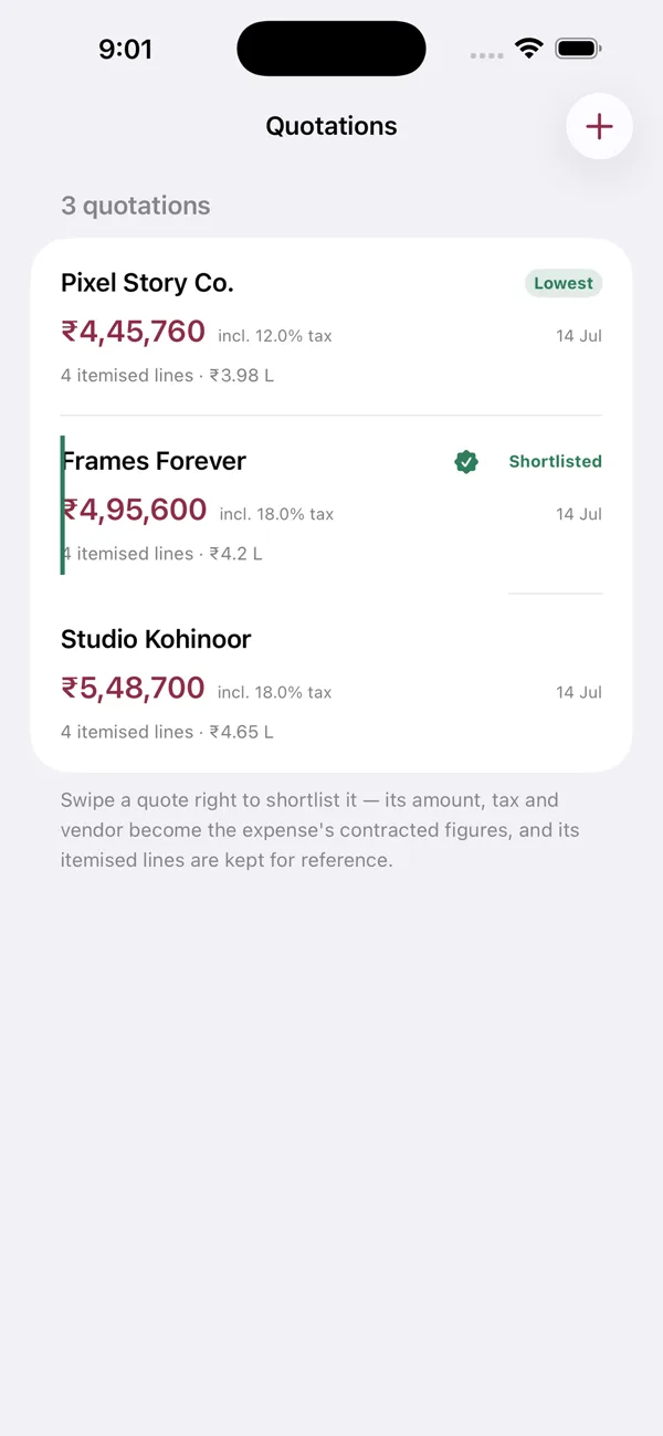 Marriage Expense Tracker quotations